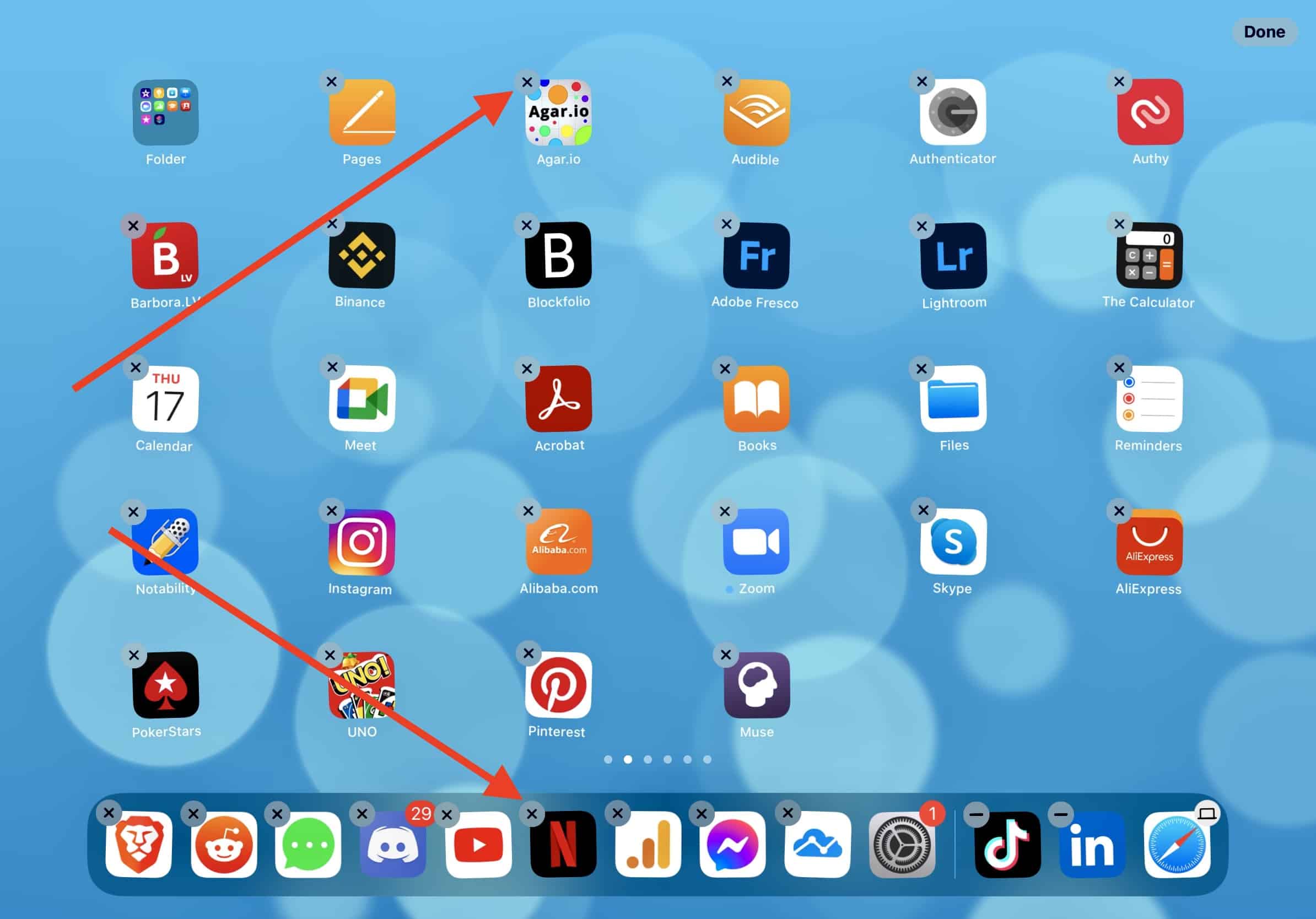 you need to hold on the app before you can delete it - how to delete apps using home screen on ipad