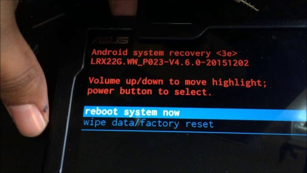 ASUS Android Recovery Mode