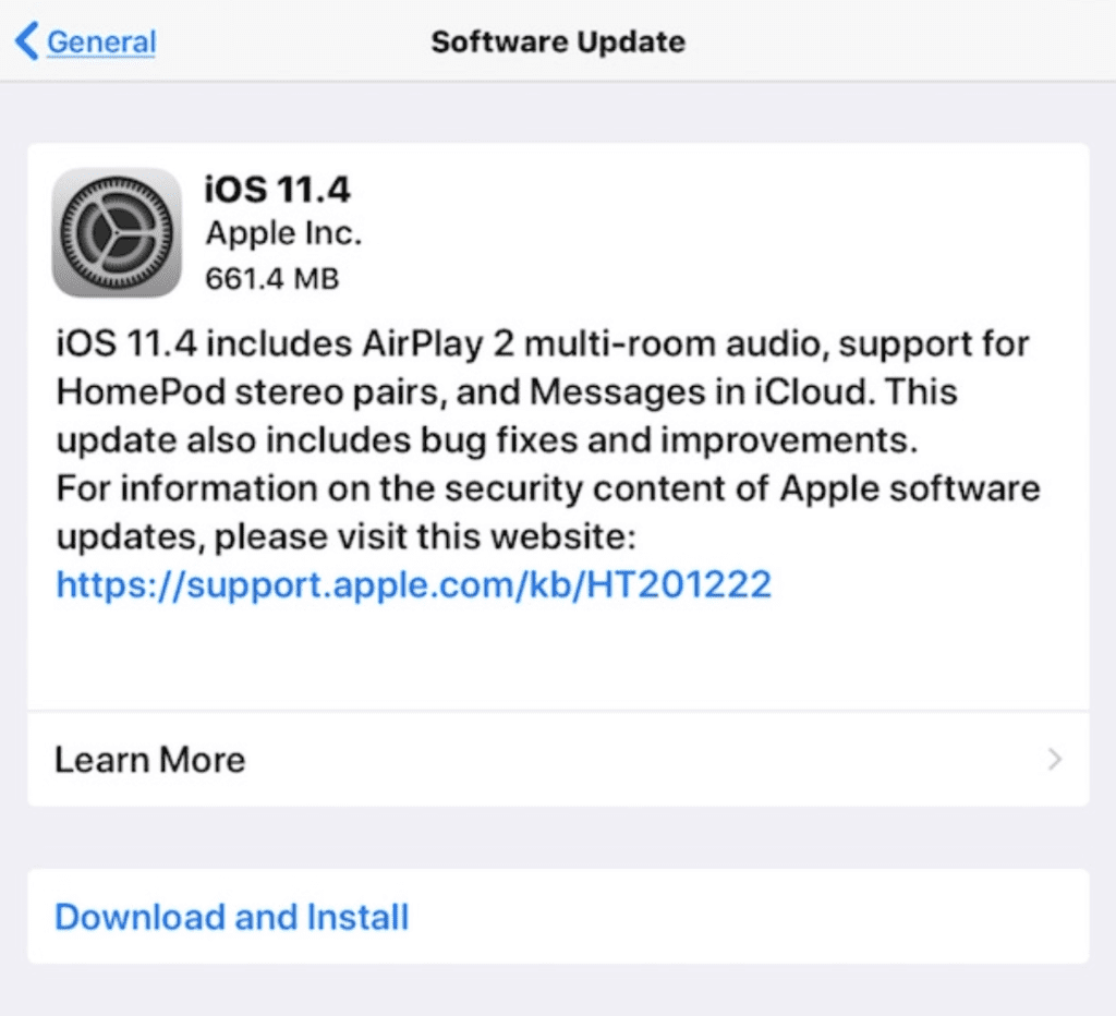 iPadOS Install Update
