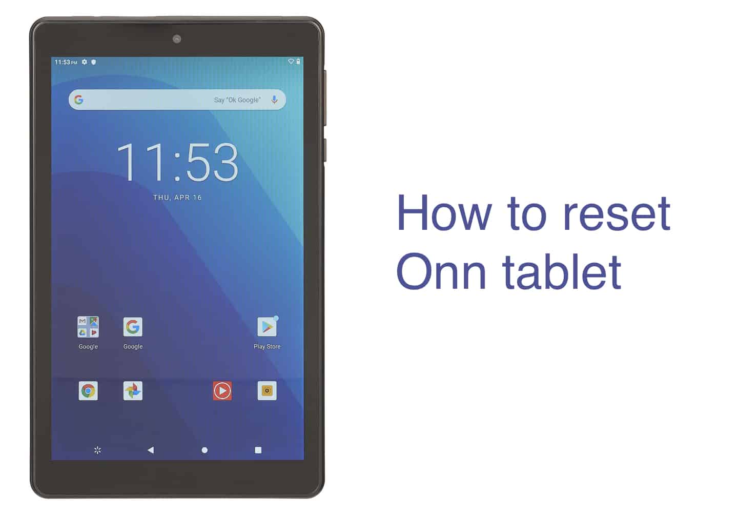 How to Reset Onn Tablet: With or without PIN and factory reset -  WorldofTablet
