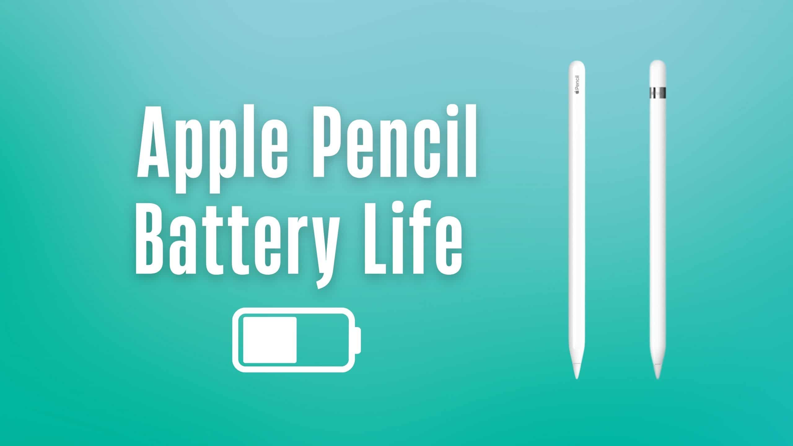 Does Apple Pencil lose battery when not in use?