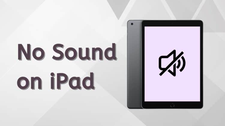 No Sound on iPad