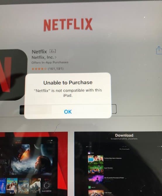 Unable to Purchase Error due to App not compatible with iPad