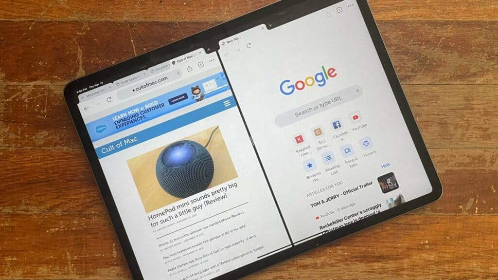 Google Chrome on iPad