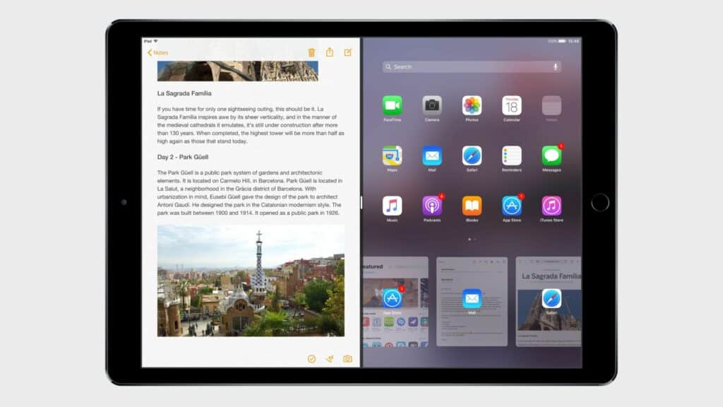 how to get rid of split screen on ipad