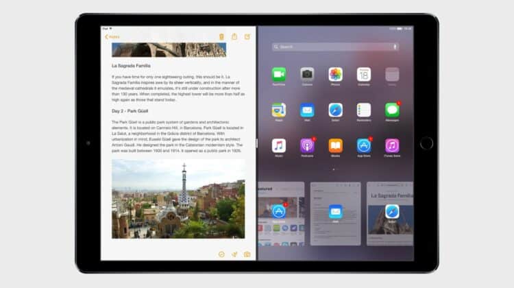 how to get rid of split screen on ipad