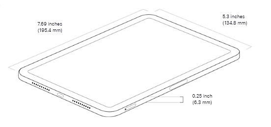 Apple iPad Mini 5 dimensions