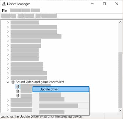 Microsoft Device Manager Update Audio Driver