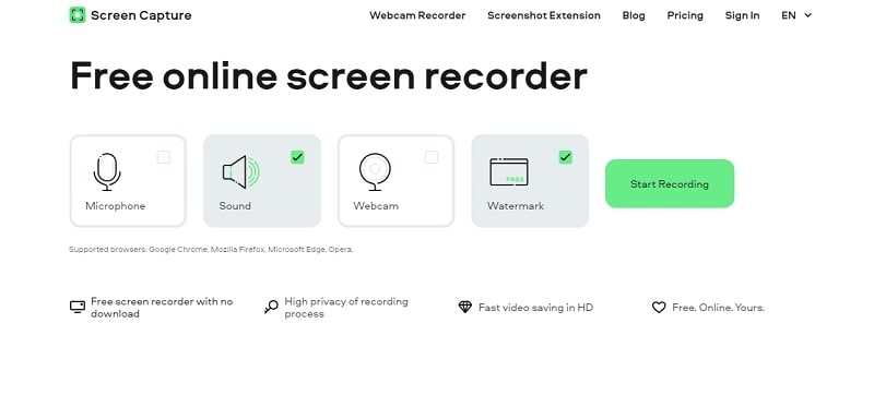 Screen Capture Online Recorder