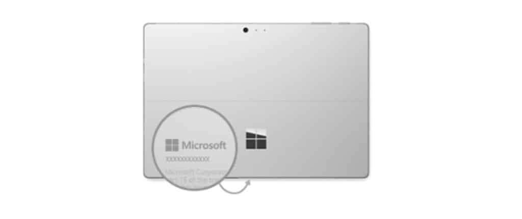 Surface Pro Serial Number Location