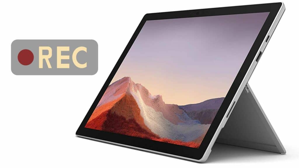 how to screen record on surface pro