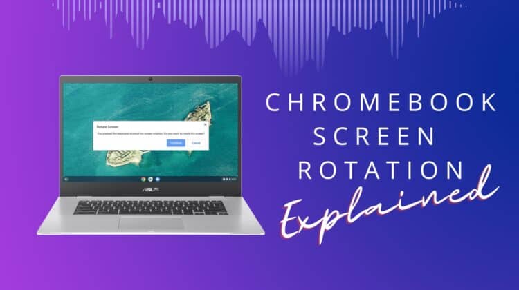 how to rotate screen on chromebook