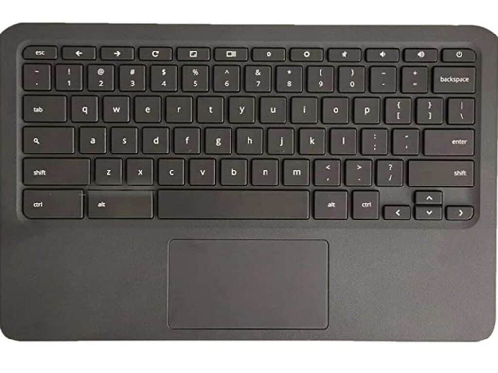 Chromebook Power button on a keyboard