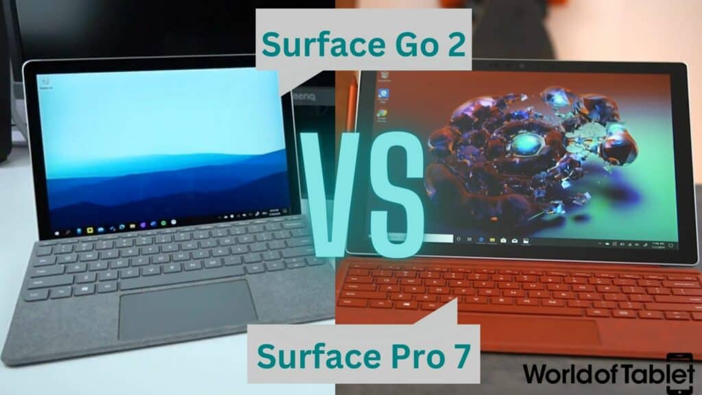 Surface Go 2 vs Surface Pro 7