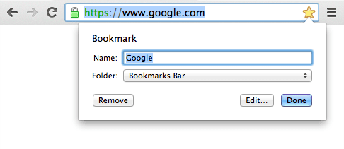 Bookmarks Bar
