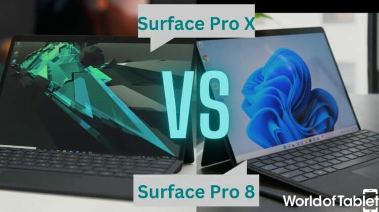 Surface Pro X vs Surface Pro 8